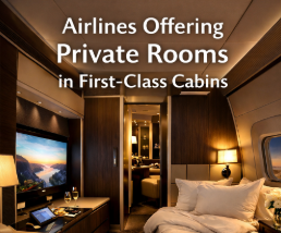 Airlines Offering Private Rooms in First-Class Cabins